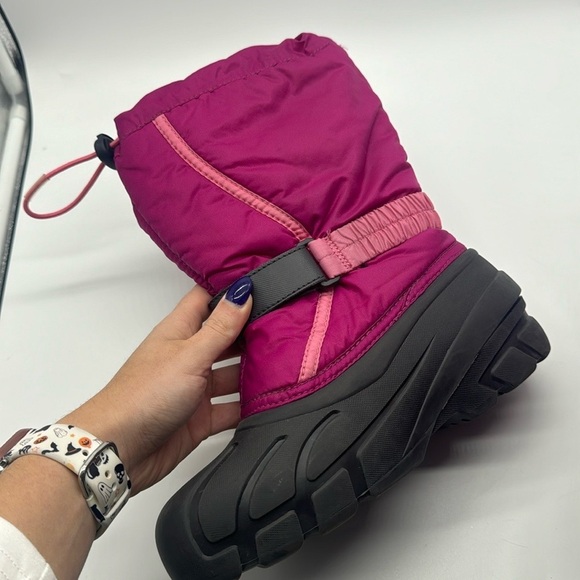 Sorel Kids' Flurry Weather Resistant Snow Boot Pink Size 4 - Picture 7 of 15